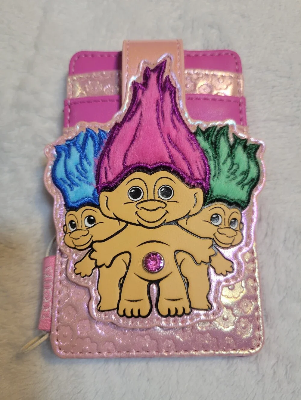 Classic Good Luck Trolls Plush Loungefly Exclusive Mini Backpack Cardholder NWT